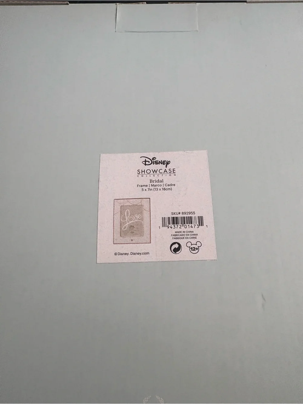 Lenox Disney Showcase Collection Bridal Frame